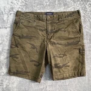 American Eagle Extreme Flex Slim Fit Shorts Men Sz 38 Camo 100% Cotton 10" Long